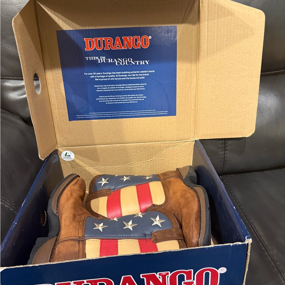 Durango Patriotic Cowboy Boots with Stars